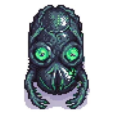 a mysterious black ooze creature sticker