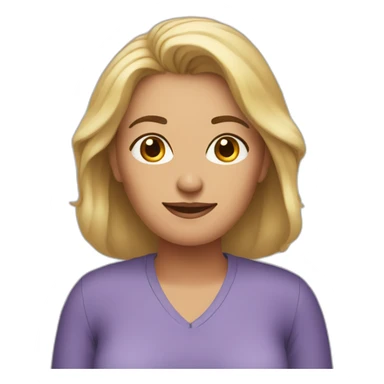 Husband-less Middle age women sticker