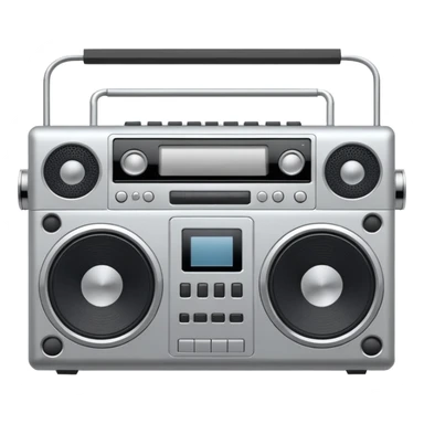 minimalistic boombox sticker