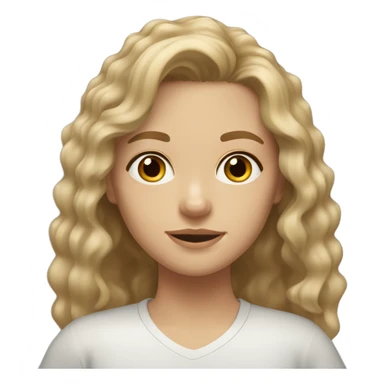 light brown, dirty blond hair, hazel eyes small, sporty, girl, very slight wavy hair sticker