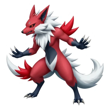 Shiny Epic Handsome Badass Zoroark-Zangoose-Zeraora-hybrid (Full body) sticker