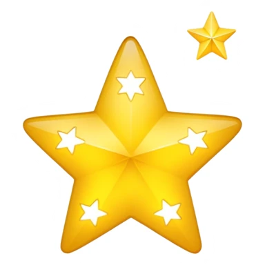 yellow stars twinkling sticker