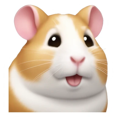 Create a coquette hamster  sticker