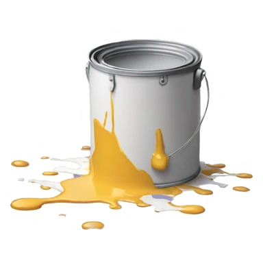 Spilled paint sticker