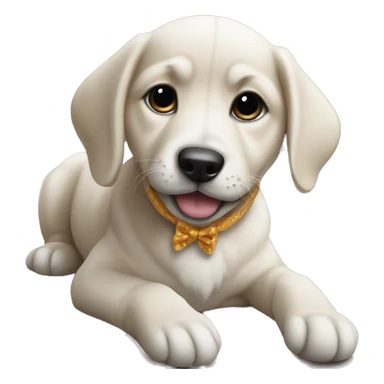 puppy with chetos  sticker