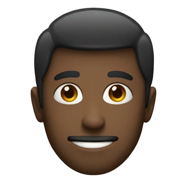 Person side eyeing with a smile sticker