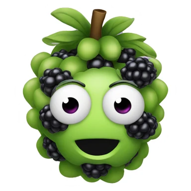 Blackberry blinking sticker