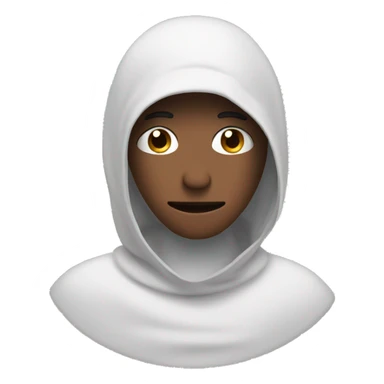 a blush face covering his face sticker