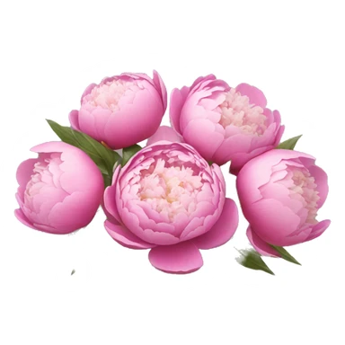 Bouquet of peonies sticker