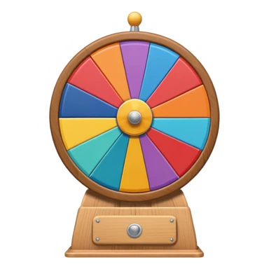 prize wheel front view sticker