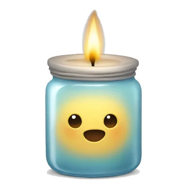 Candle in jar sticker