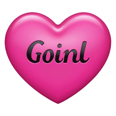 Hot pink heart that says good girl gone bad  sticker