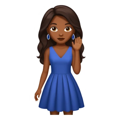 LaTocha Scott with long dark brown hair sticker