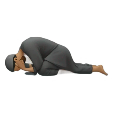 Muslim doing Sujood sticker