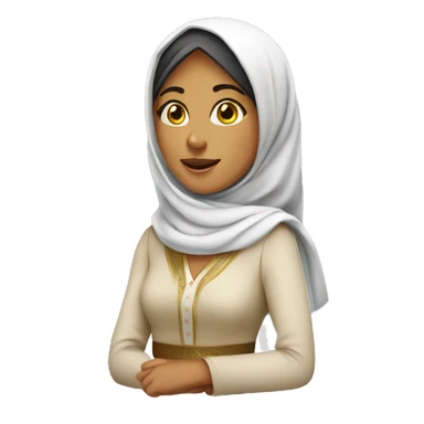 Femme avec des habits traditionnels arabe  sticker