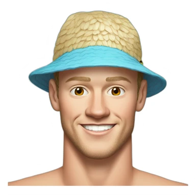 Jonathan Toews as a beach bum sticker