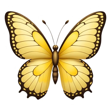 Yellow butterfly sticker
