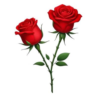 minimalist and aesthetically pleasing red rose ￼ sticker