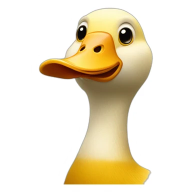 Singe sur le dos d'un canard sticker