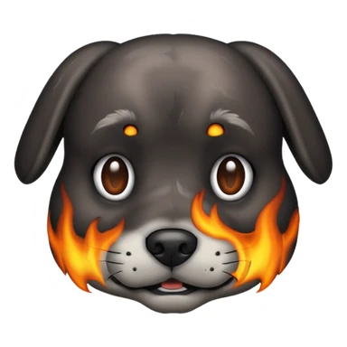 Nuke dog head sticker