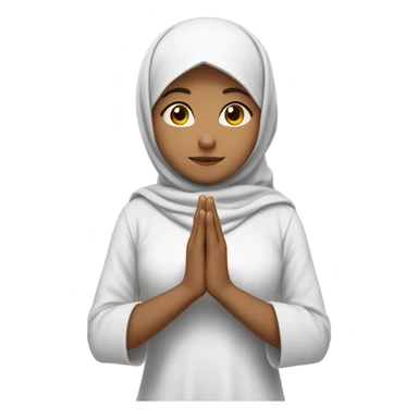 a muslim girl pray sticker