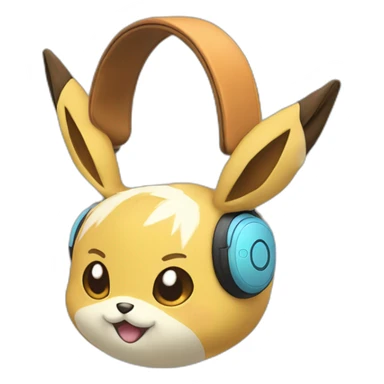 Evee pokemon headphones sticker