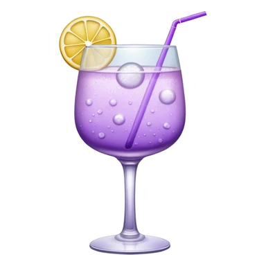 Cocktail light purple with high glass sticker