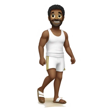 the emote shoud be a gif with dancing Adidas beach slippers sticker