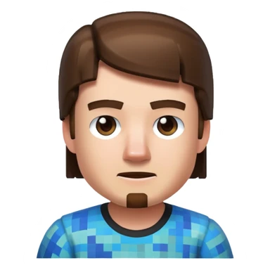 Steve from minecraft movie sticker