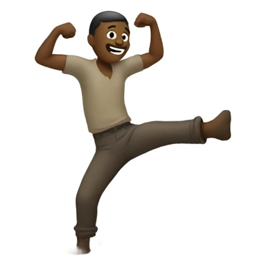 Man dancing in mud sticker