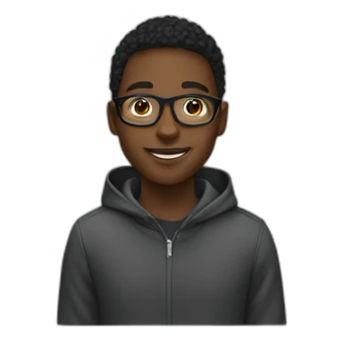 Black students in Informatics club sticker