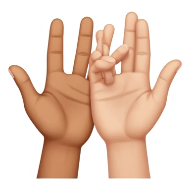 two hands with only their little fingers hooked on each other sticker