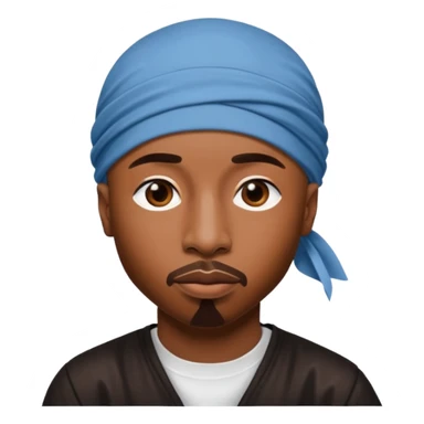 2Pac only face and durage sticker