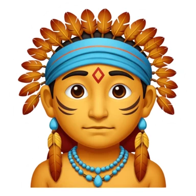 An apach indian emoji respectful sticker