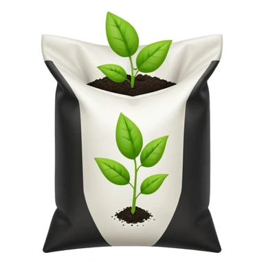 fertilizer bag with plant symbol sticker