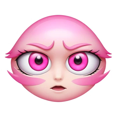 pink anime eyes sticker