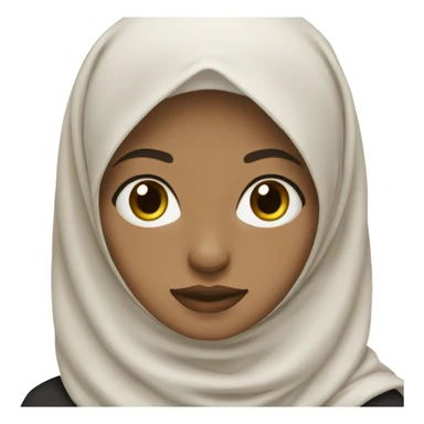 Hijab, pale skin  sticker