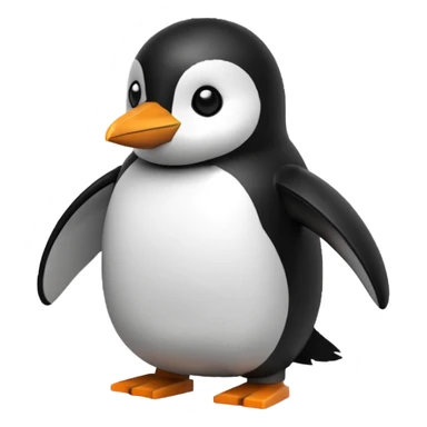 Penguin minecraft sticker