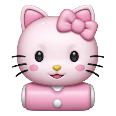 hello kitty pastell pink sticker