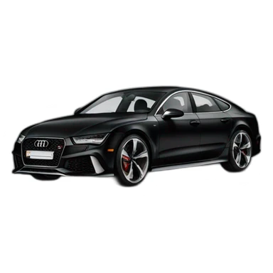 Audi RS7 black crystal sportback sticker