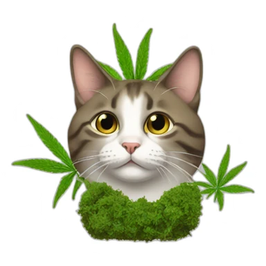 cat weed sticker