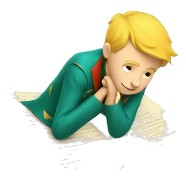 the little Prince from the book  sticker