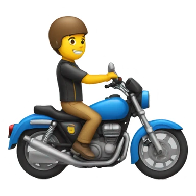 La moto está en camino sticker