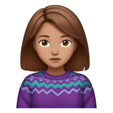 woman surprisingly sensitive and loyal. Still chaotic, but you see how deeply they care under that bold exterior. brown hair sticker