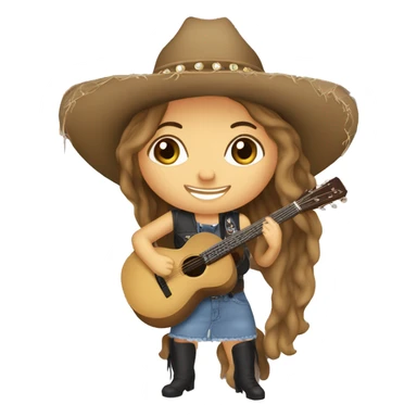Katie Kaupp as a country musician in Las Vegas sticker