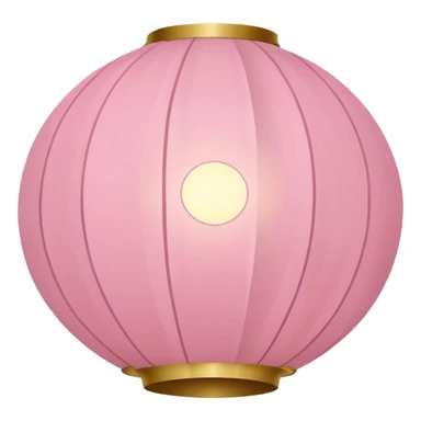 light pink chinese lantern sticker