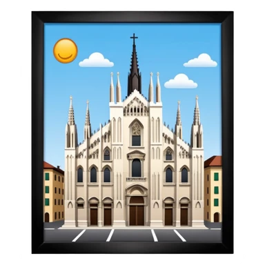 milan cathedral sticker