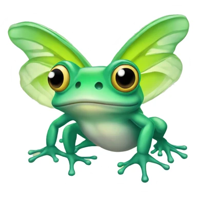 Fairy frog with wings  sticker