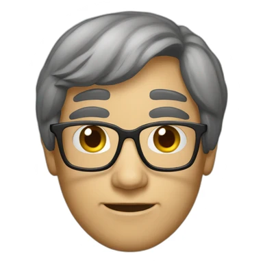 Create a geek with computer sticker