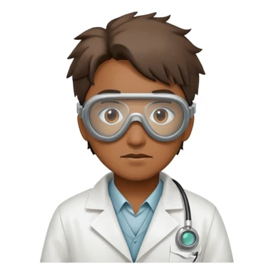 post apocalyptic scientist icon sticker